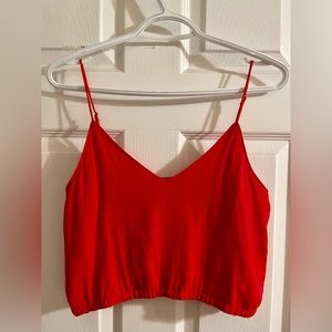 Wilfred Free size small red cropped top